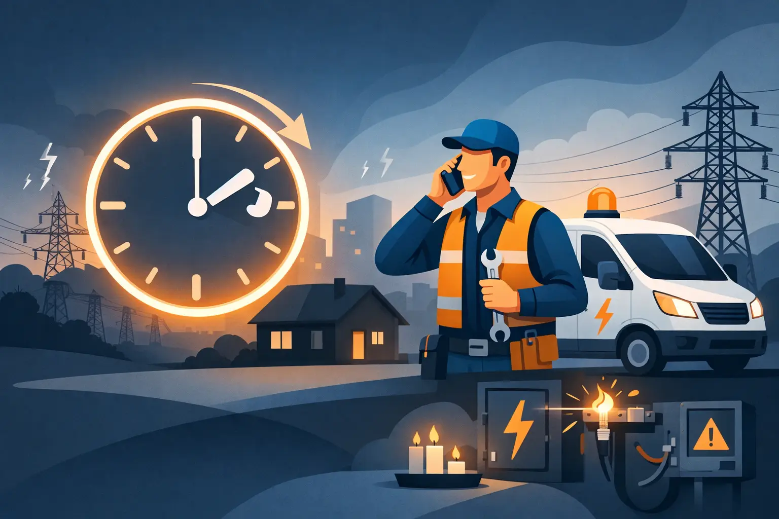 24/7 storingsdienst elektra bij stroomuitval